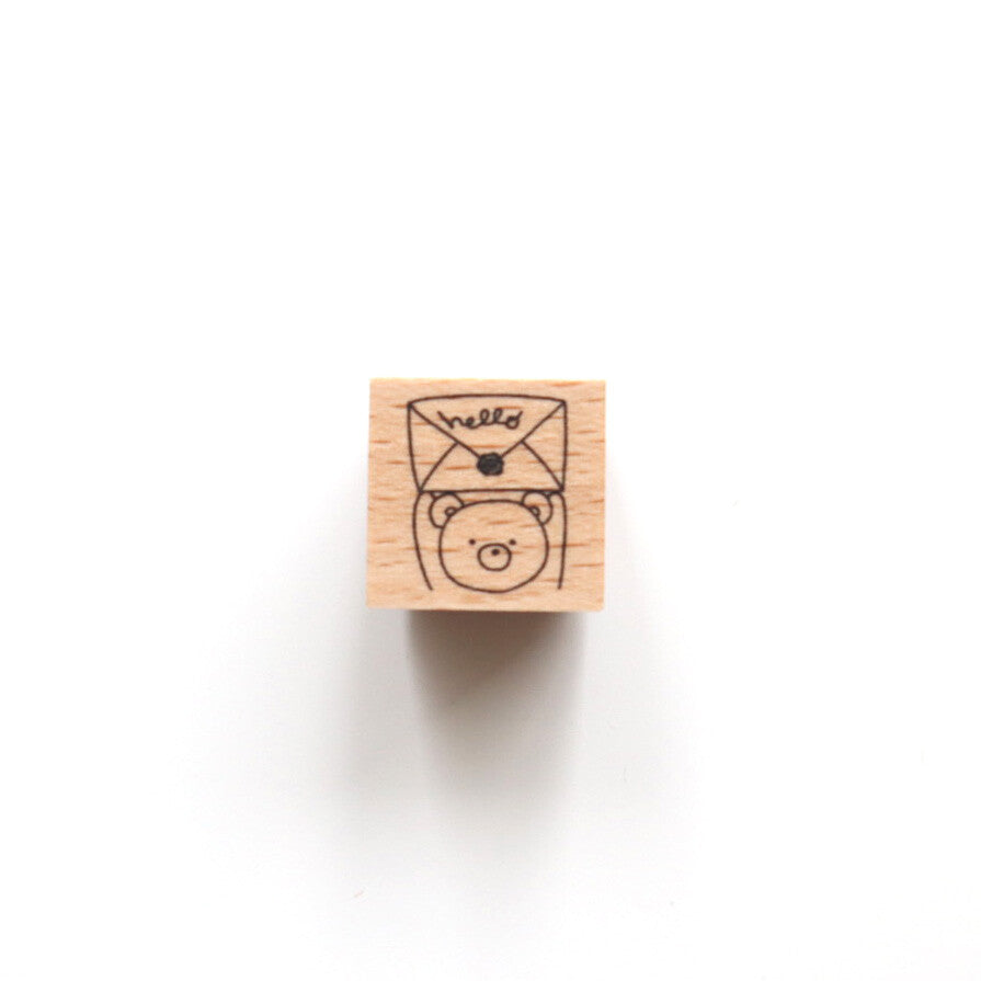 Forme. Rubber Stamp - Baby Kuma Hello