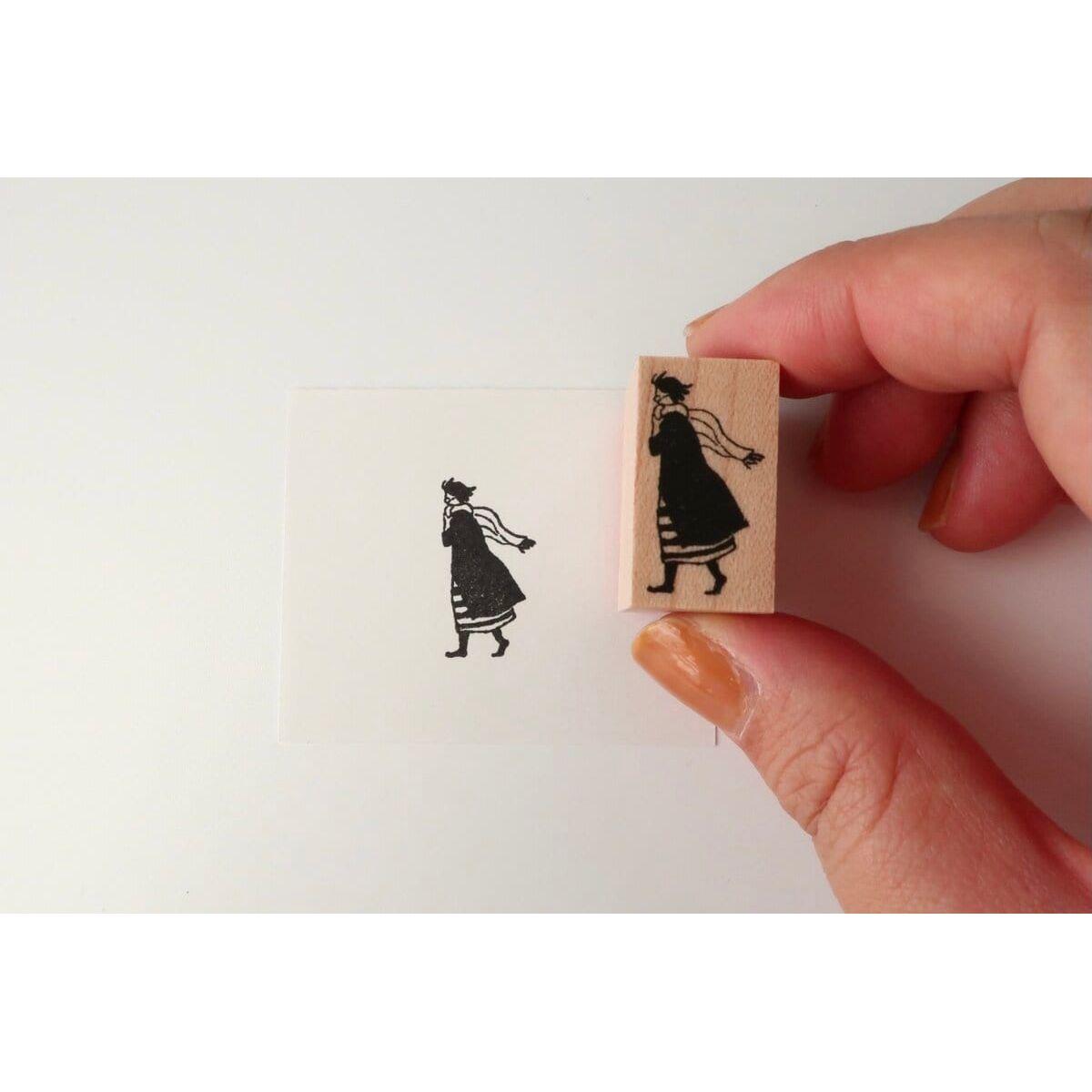 MA7stamp Rubber Stamp - Miss Fumiko - Windy