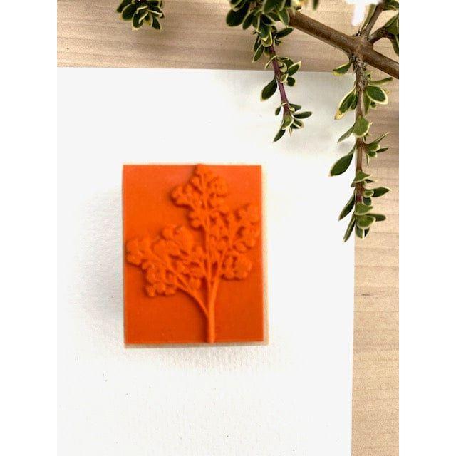 MA7stamp Rubber Stamp - Sprouting Green Leaves
