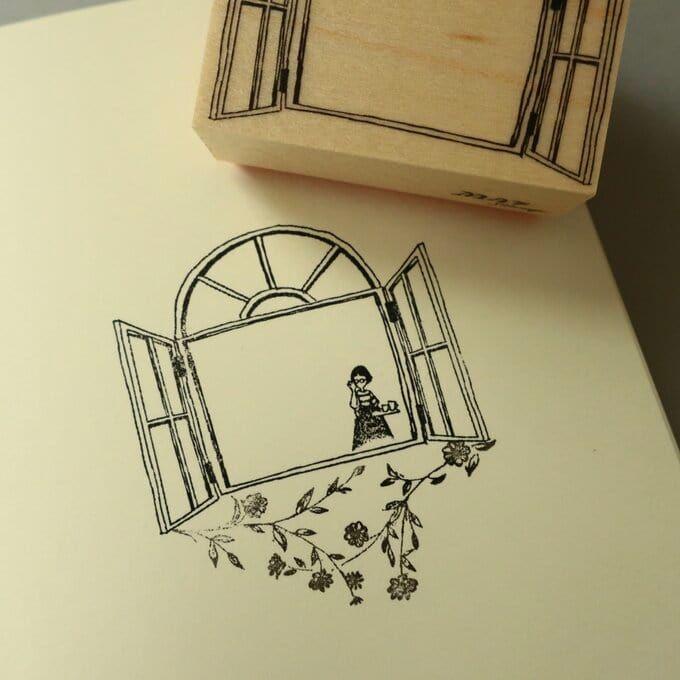 MA7stamp Rubber Stamp - Window