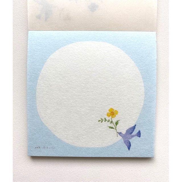 NB Co. Nuku Michikusa Series Memo Pad - Blue Bird