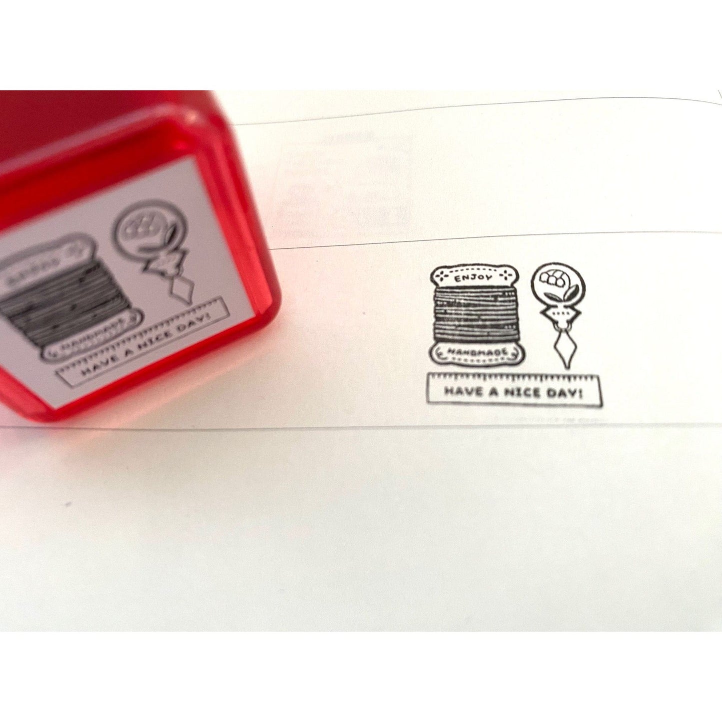 Sanby x Eric Small Things Self Inking Stamp - Sewing
