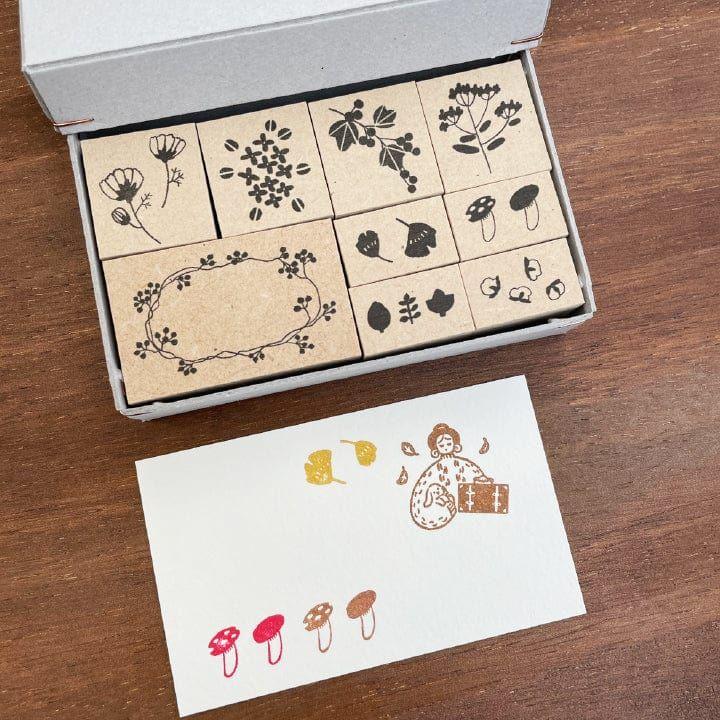 Stamp Marche Rubber Stamp Creator's Stamp Set - Autumn Flower