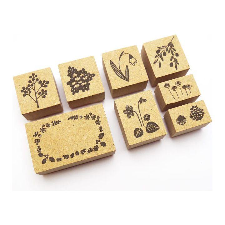 Stamp Marche Rubber Stamp Creator's Stamp Set - Winter Flower
