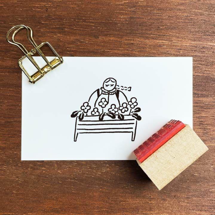 Stamp Marche Rubber Stamp - Flower