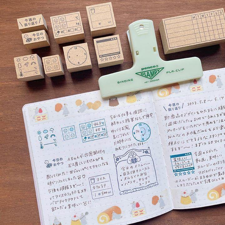 Stamp Marche Rubber Stamp - Reading in Bed