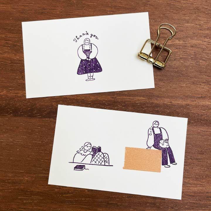 Stamp Marche Rubber Stamp - Relax
