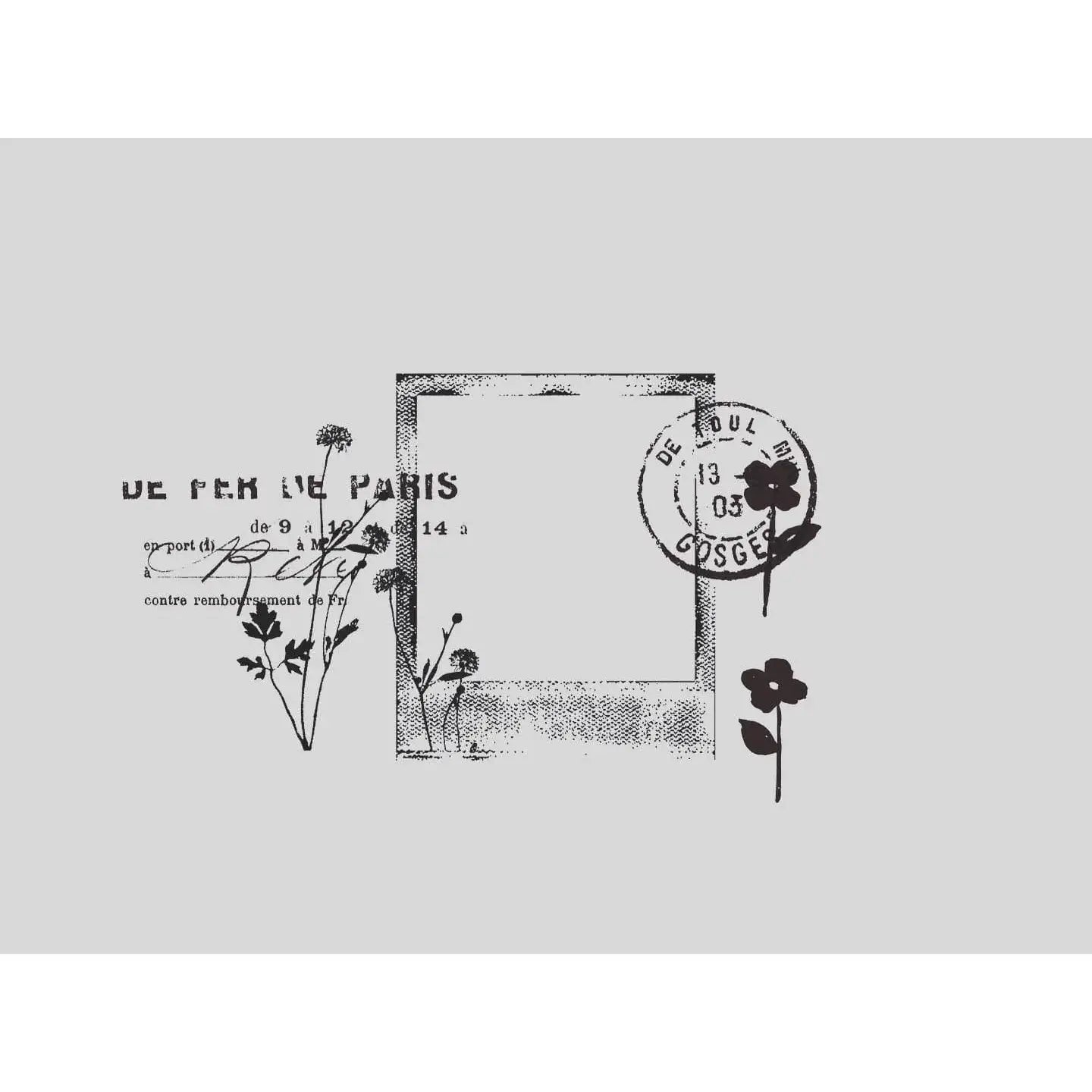 Yohaku Rubber Stamp S-049 - Polaroid