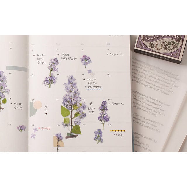 Appree Pressed Flower Sticker - Lilac