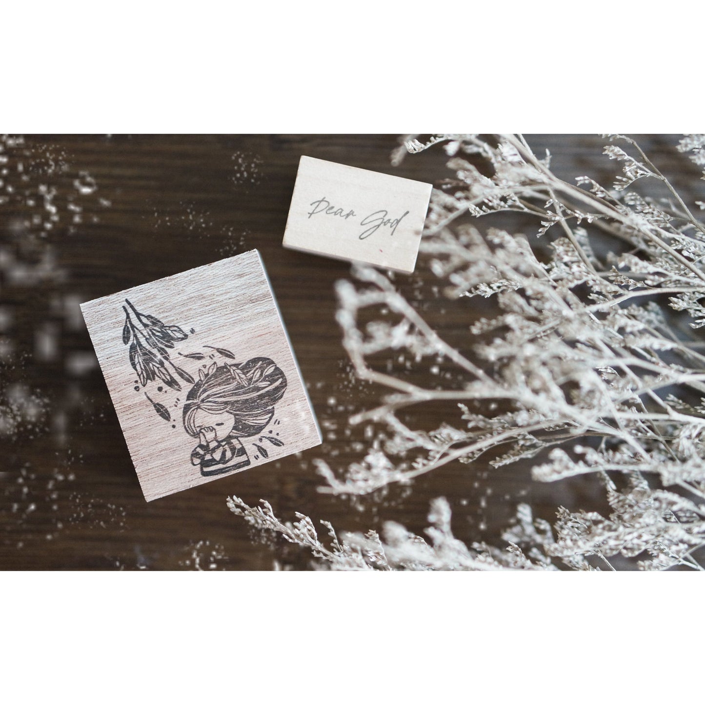Black Milk Project Rubber Stamp Dear Words Series (Christian-themed) - Dear God
