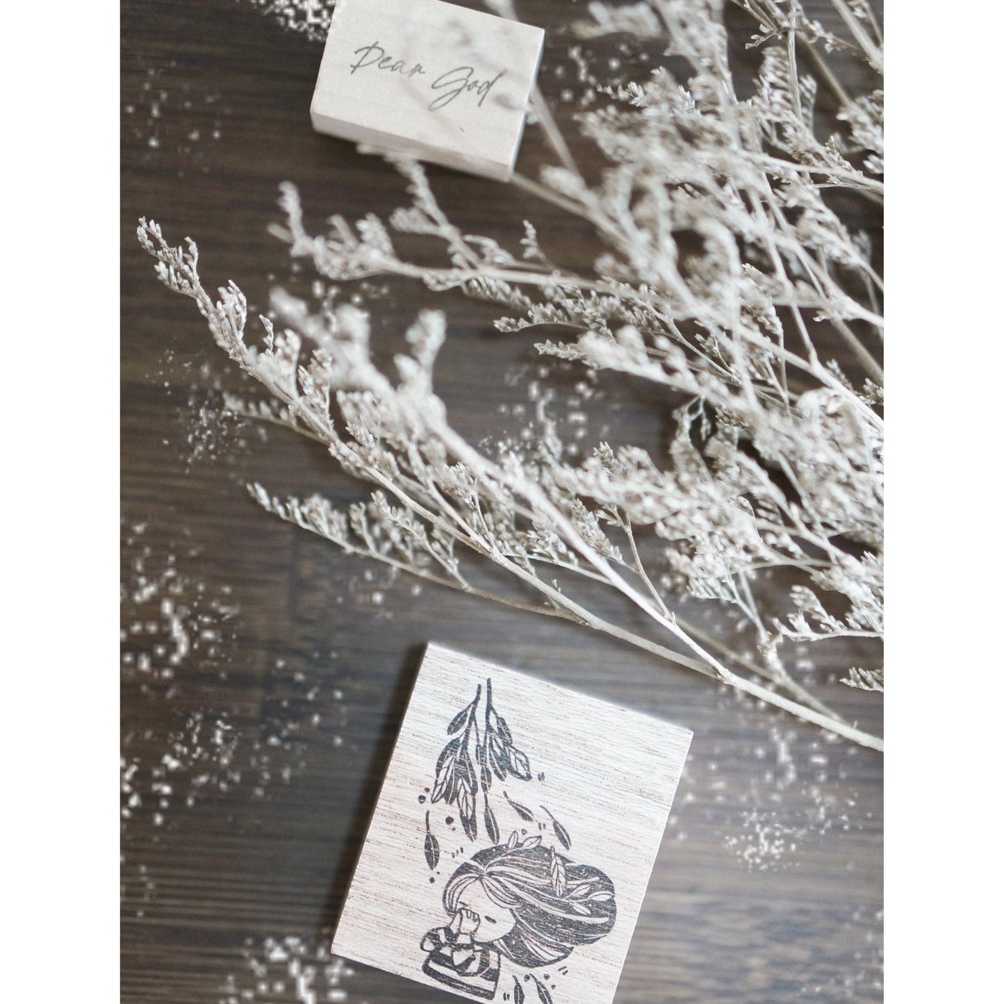 Black Milk Project Rubber Stamp Dear Words Series (Christian-themed) - Dear God