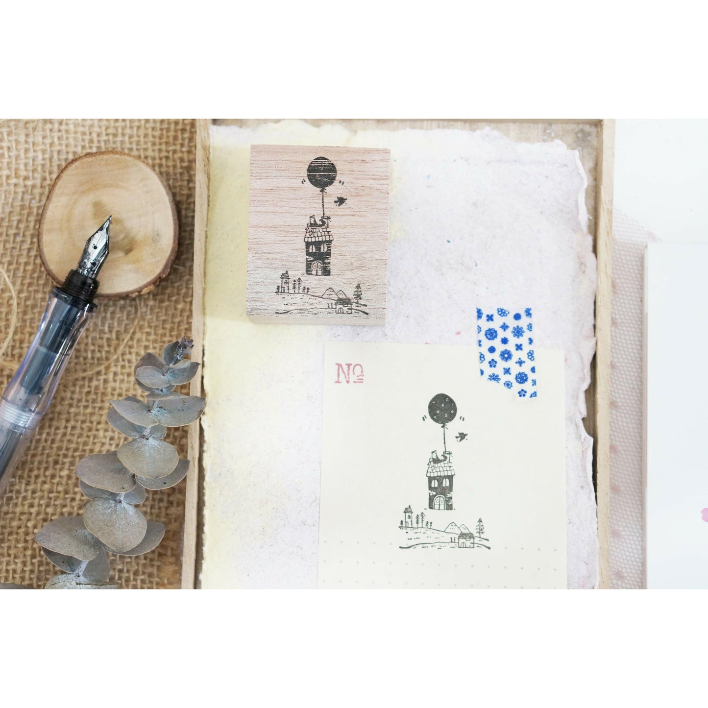 Black Milk Project Rubber Stamp - Floating House