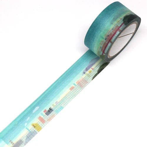 Miki Tamura X SAIEN Masking Tape - Blue and City