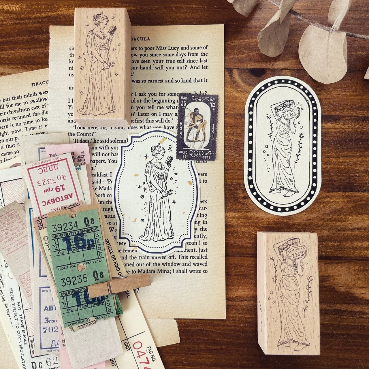 PION Rubber Stamp - Stationery Goddess (stamp set)