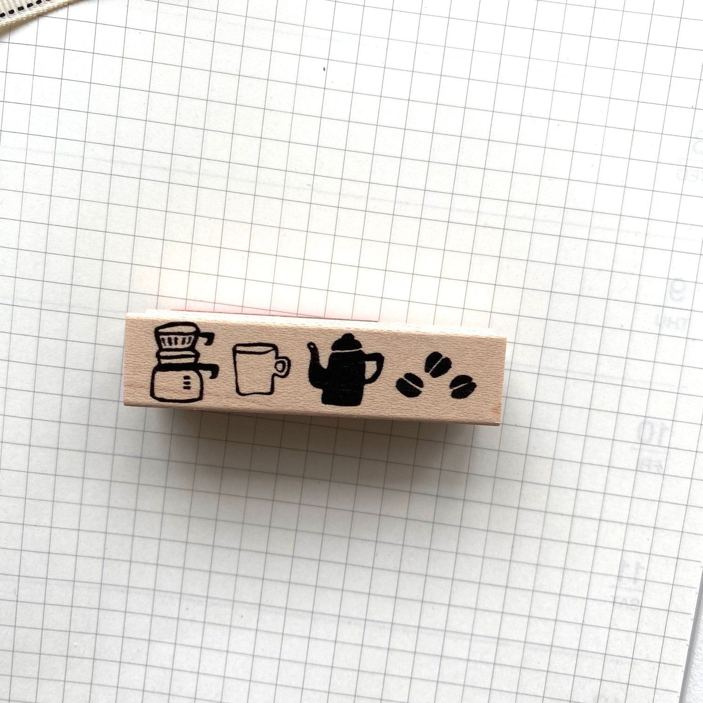 Hankodori Rubber Stamp - Coffee