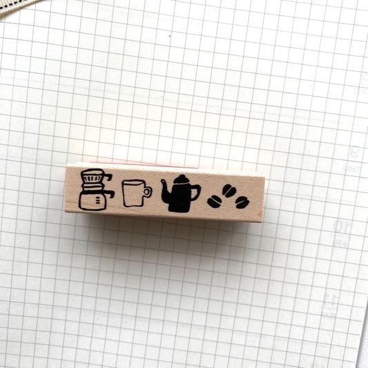Hankodori Rubber Stamp - Coffee