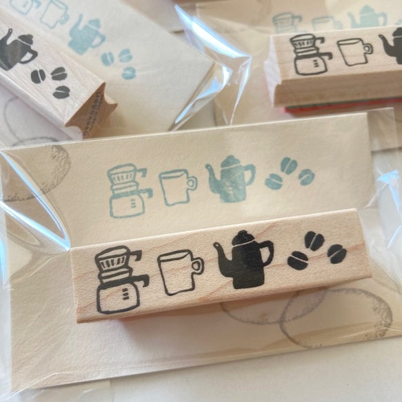 Hankodori Rubber Stamp - Coffee