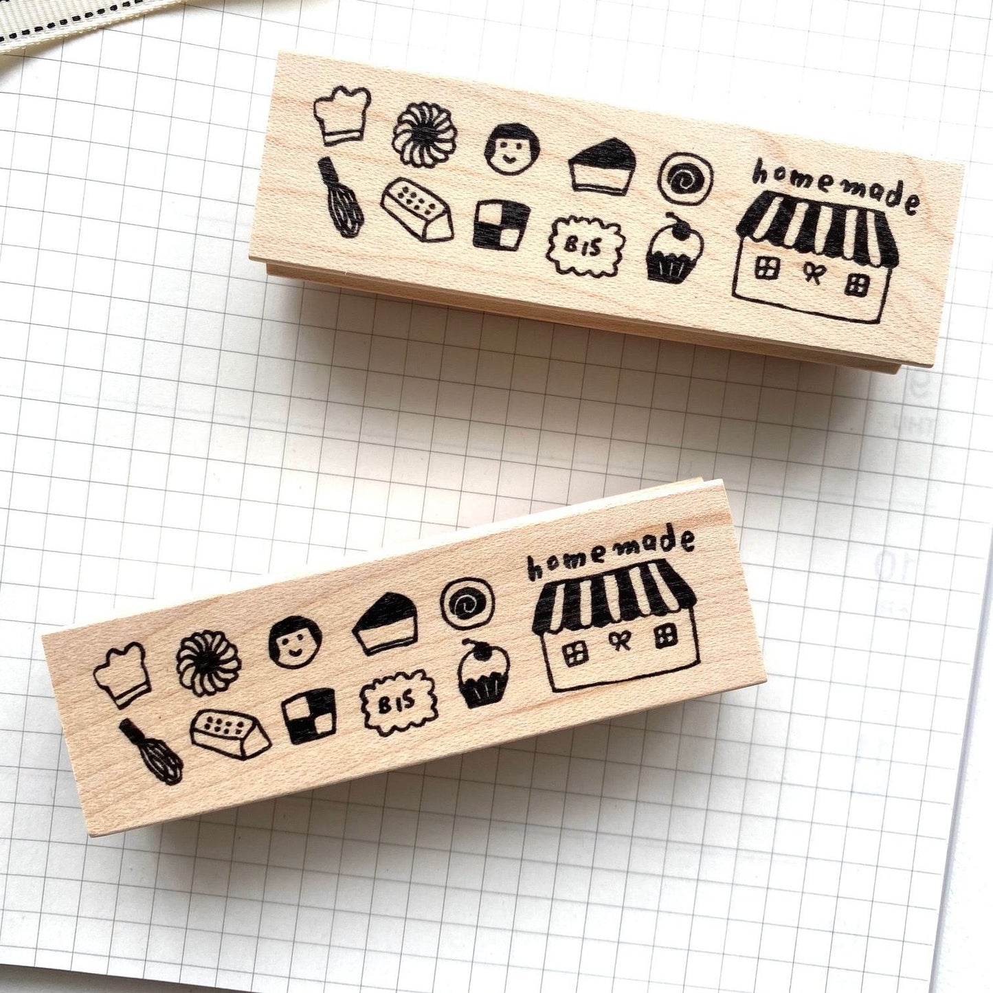 Hankodori Rubber Stamp - Homemade Sweets