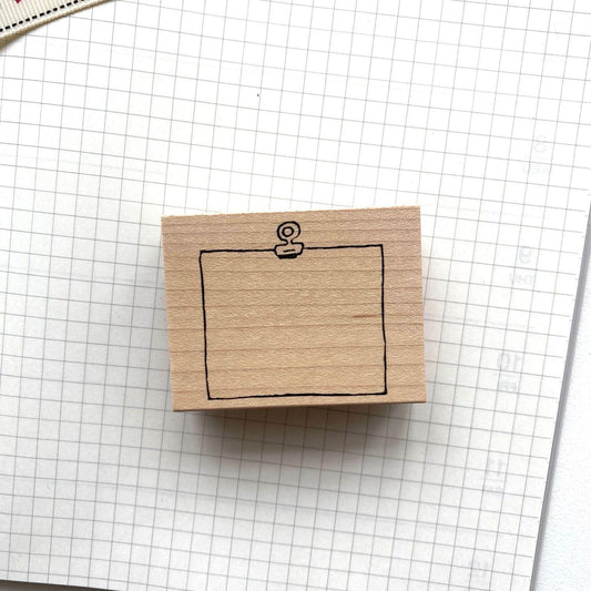 Hankodori Rubber Stamp - Memo (Medium)
