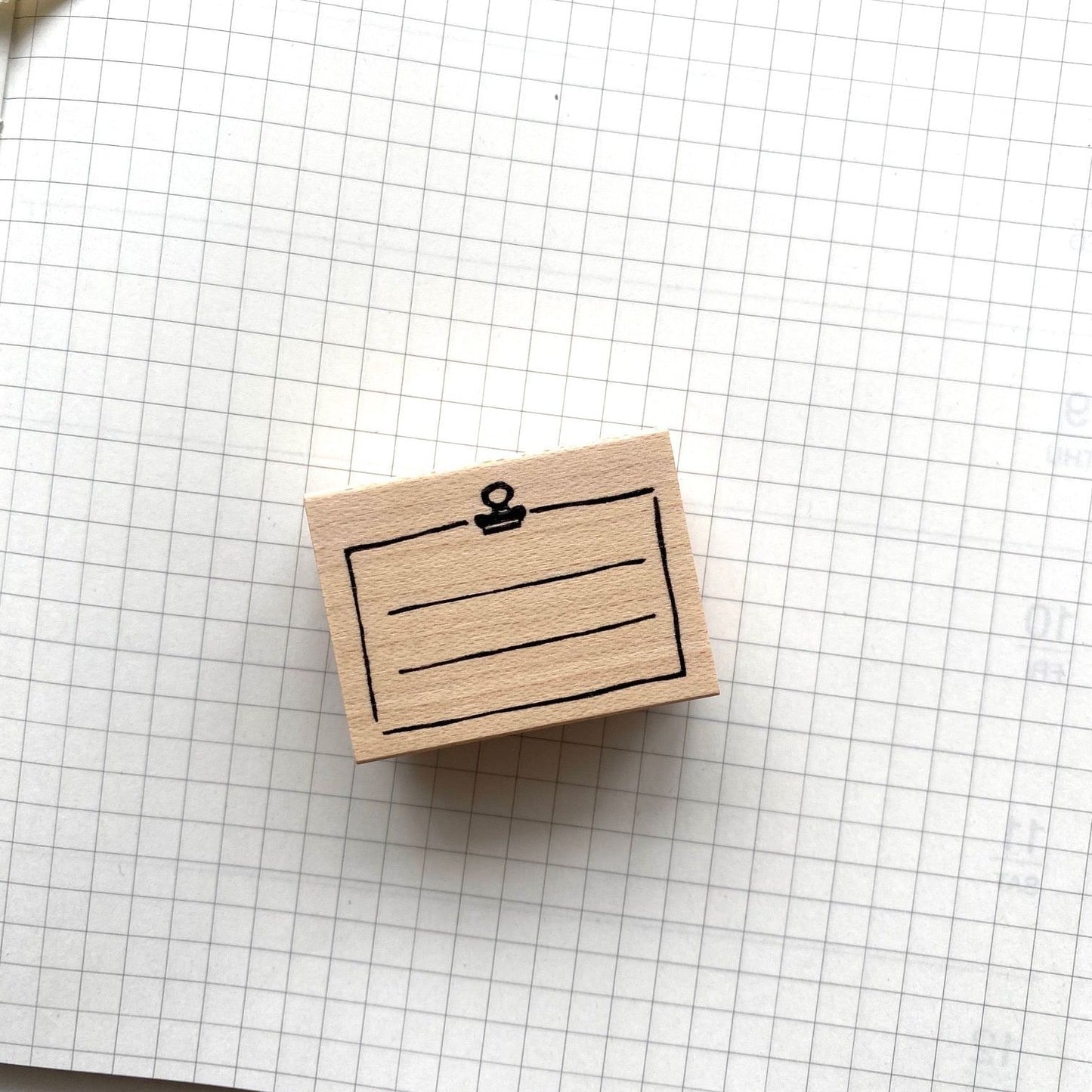 Hankodori Rubber Stamp - Memo (Small)