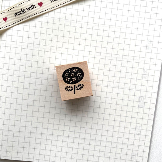 Hankodori Rubber Stamp - Hydrangea
