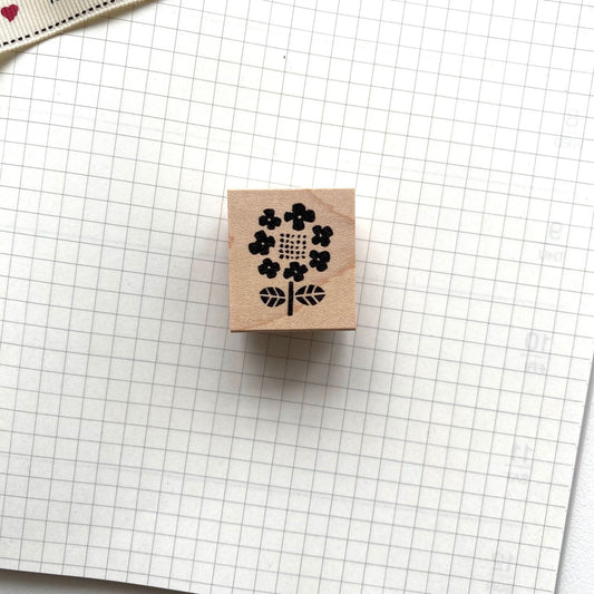 Hankodori Rubber Stamp - Glacecap Hydrangea