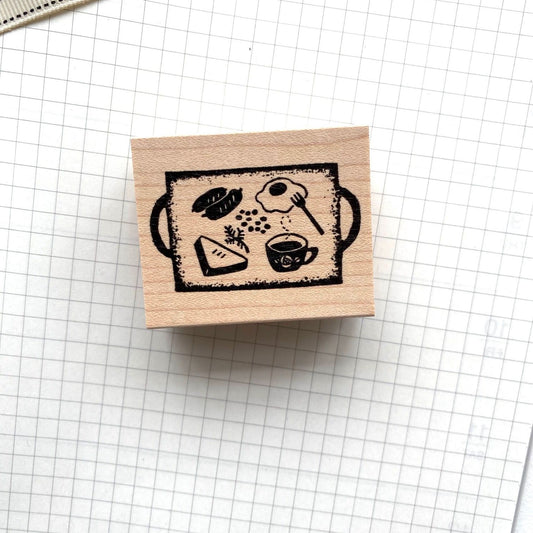 Hankodori Rubber Stamp - Morning Plate