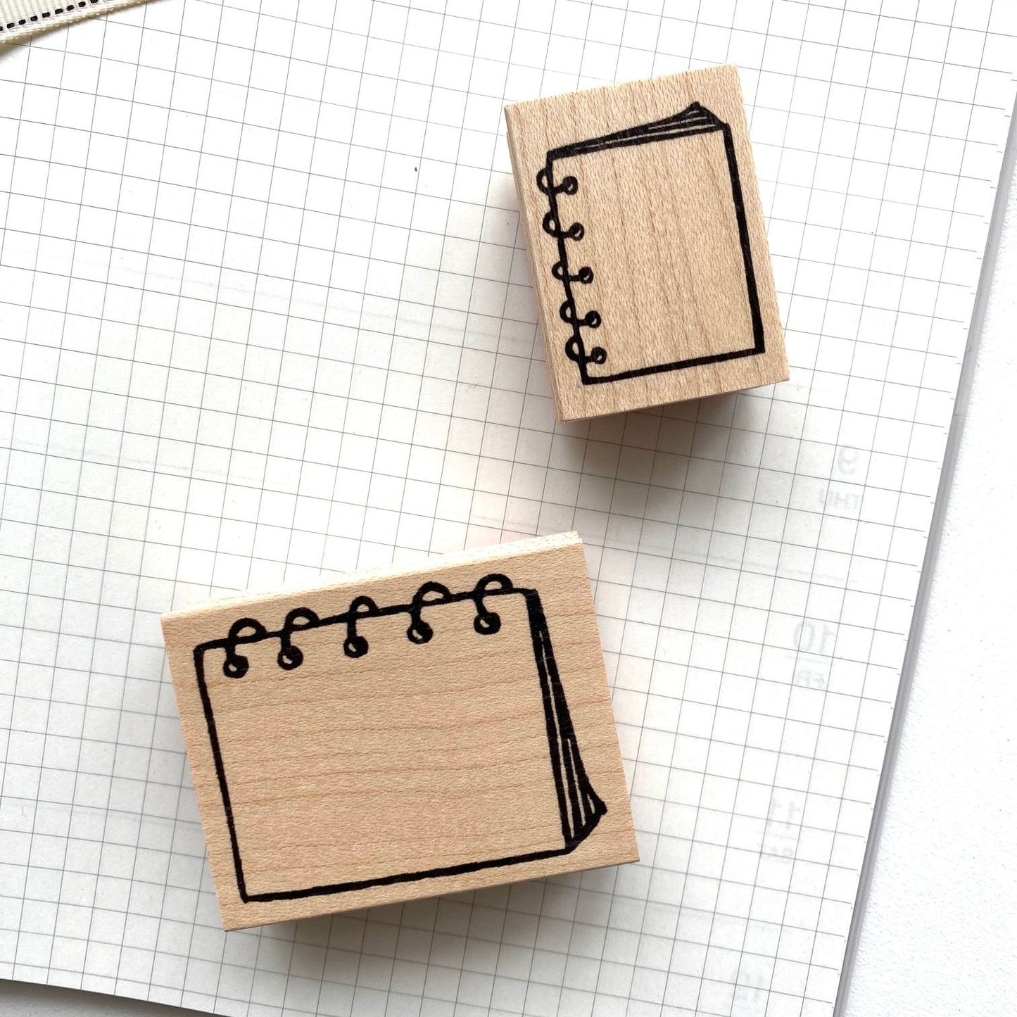 Hankodori Rubber Stamp - Ring Notebook (Small)