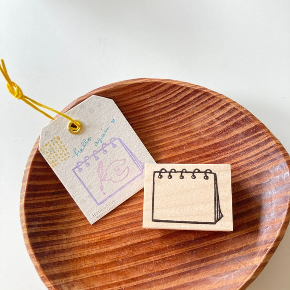 Hankodori Rubber Stamp - Ring Notebook (Small)