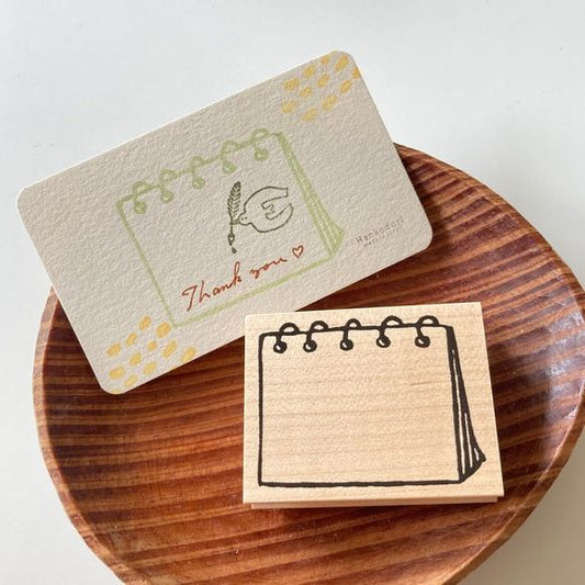 Hankodori Rubber Stamp - Ring Notebook (Large)
