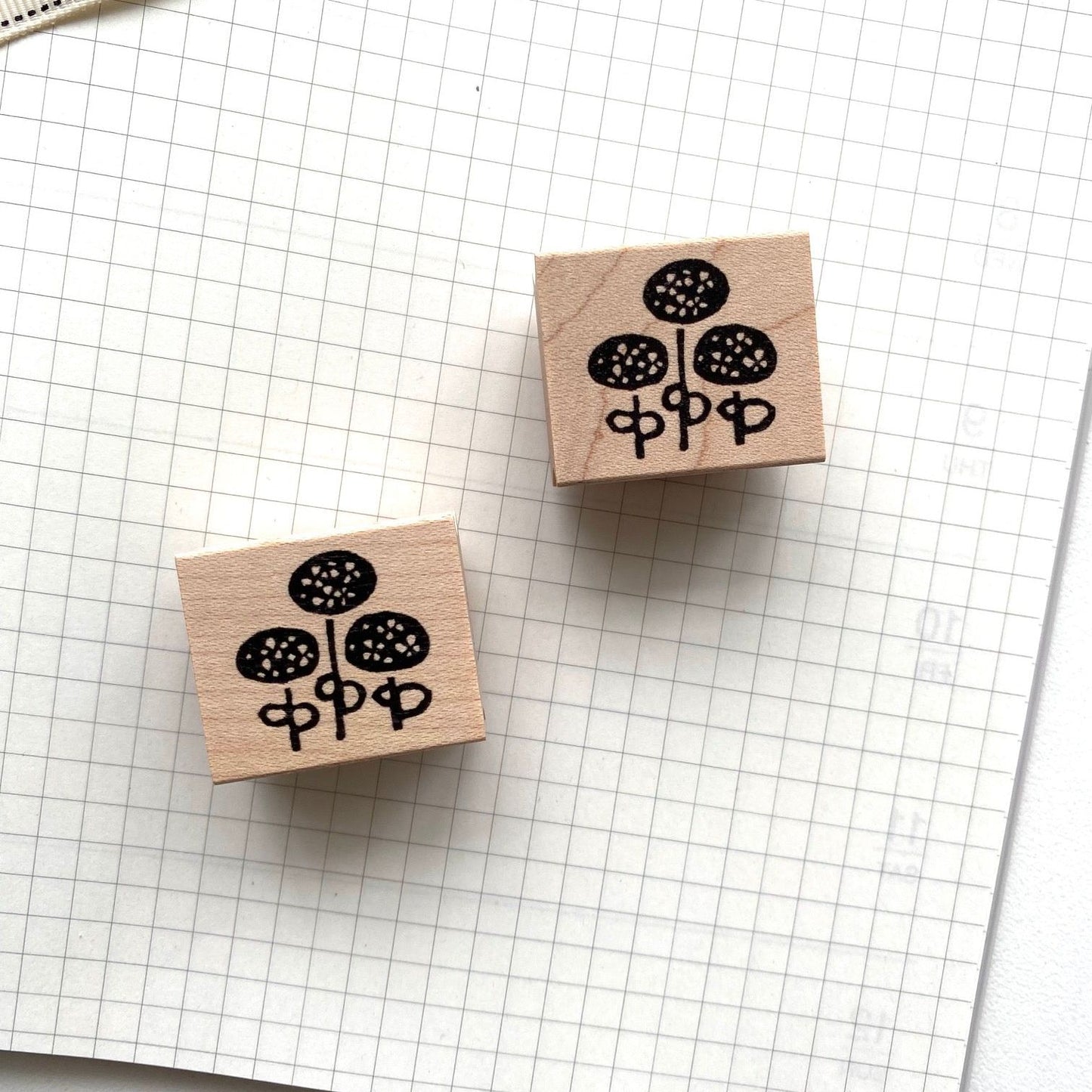 Hankodori Rubber Stamp - Hydrangea