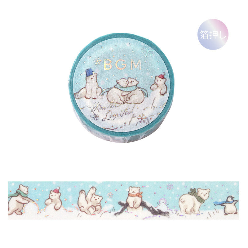BGM Winter Limited Collection Masking Tape - Bear