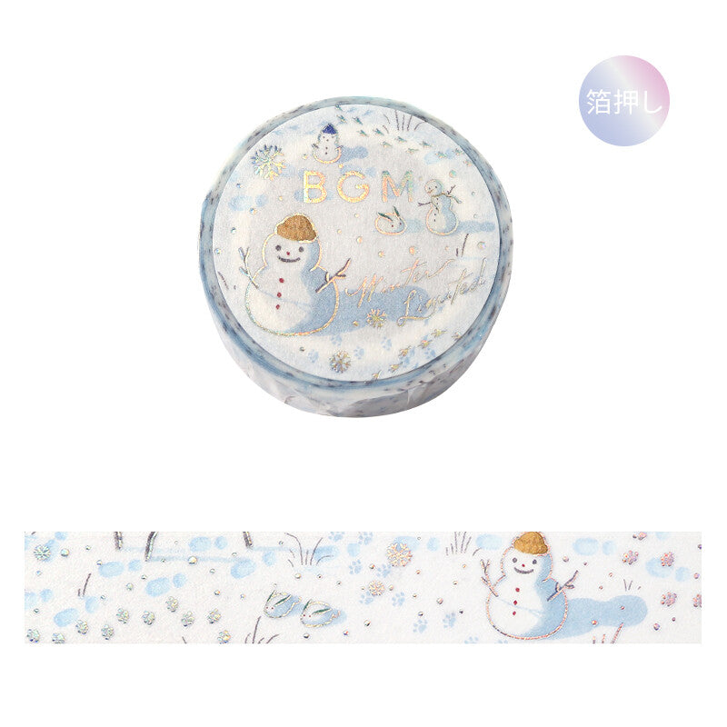 BGM Winter Limited Collection Masking Tape - Snow Play