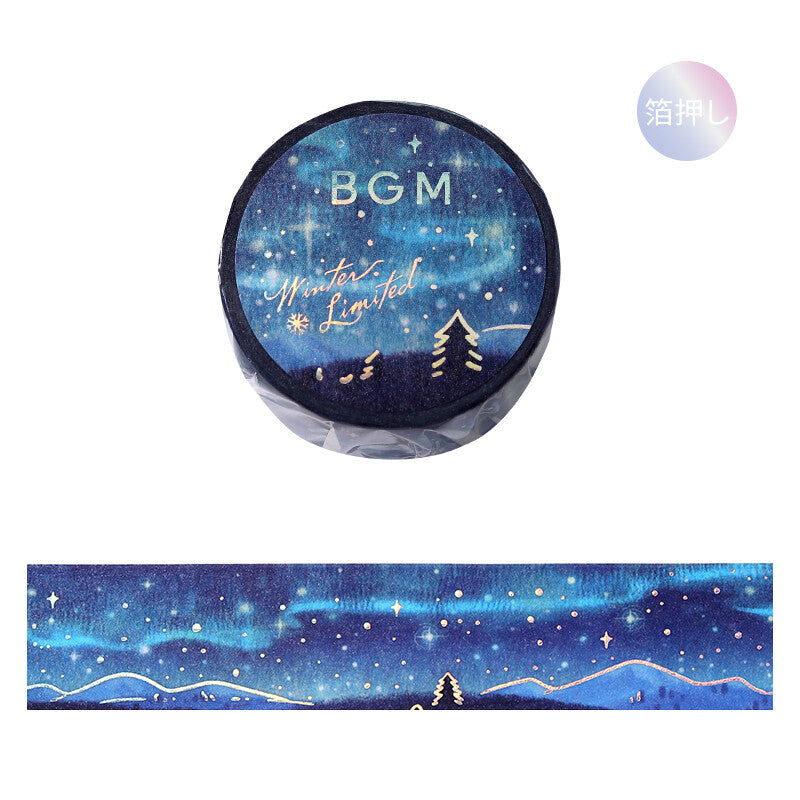 BGM Winter Limited Collection Masking Tape - Aurora