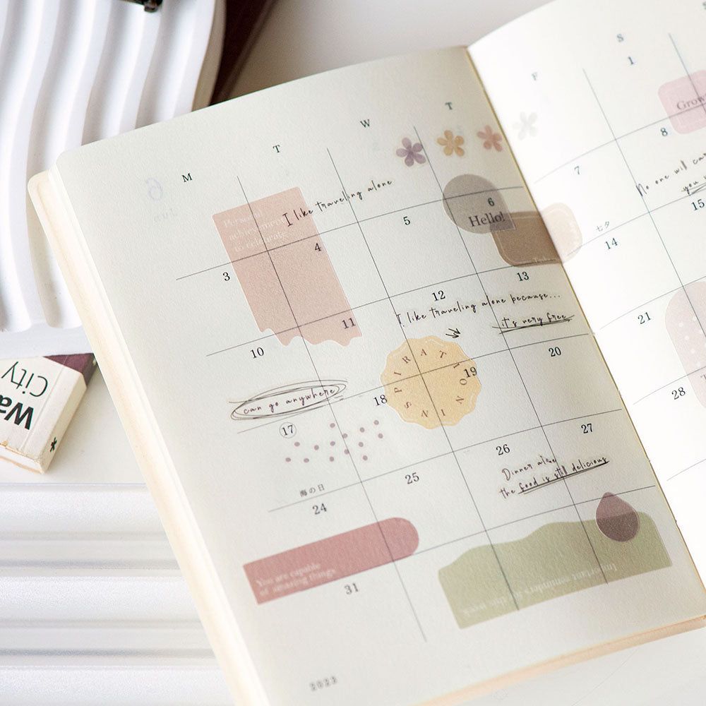 MU Lifestyle Die-Cut Washi Tape Mini Booklet - 01 The Power of Labels