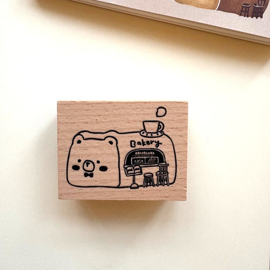 Eileen Tai Rubber Stamp - Bakery Bear
