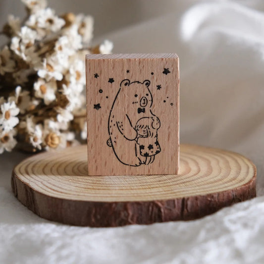 Eileen Tai Rubber Stamp - Bear Hugs: Starry Sky