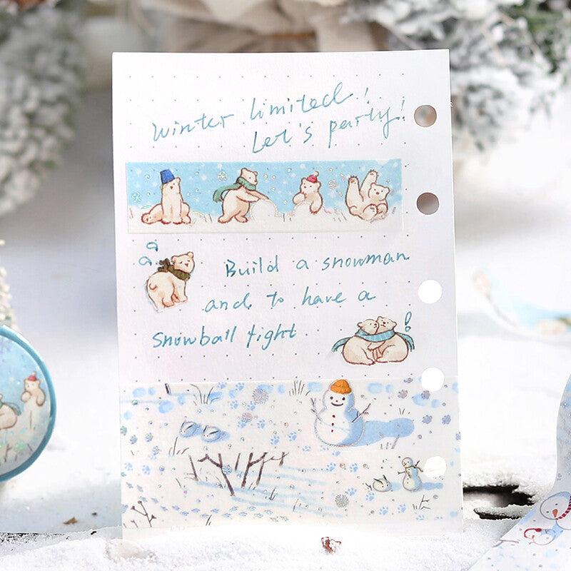 BGM Winter Limited Collection Masking Tape - Bear