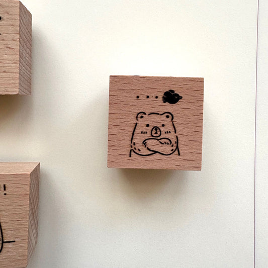 Eileen Tai Rubber Stamp - Beary Ordinary Day - Bird Above Head