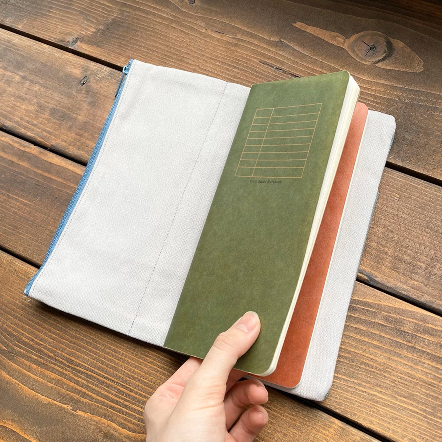 Yamamoto Ro-Biki Canvas Cover / Pouch - Mint Green