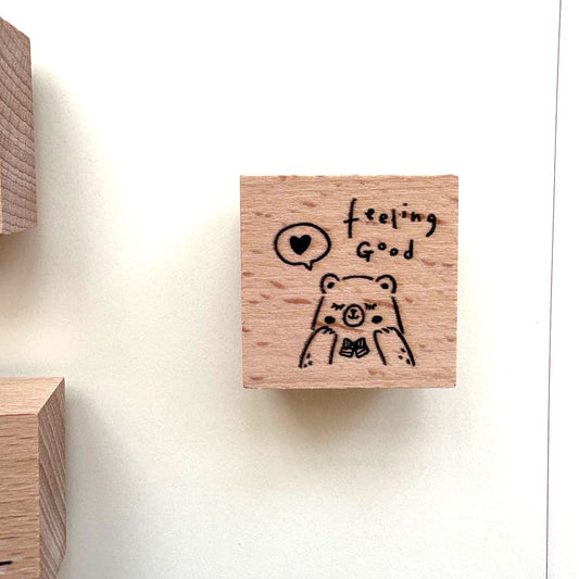Eileen Tai Rubber Stamp - Beary Ordinary Day - Feeling Good
