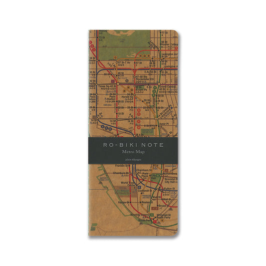 Yamamoto Ro-Biki Notebook - Map Series - Metro Map
