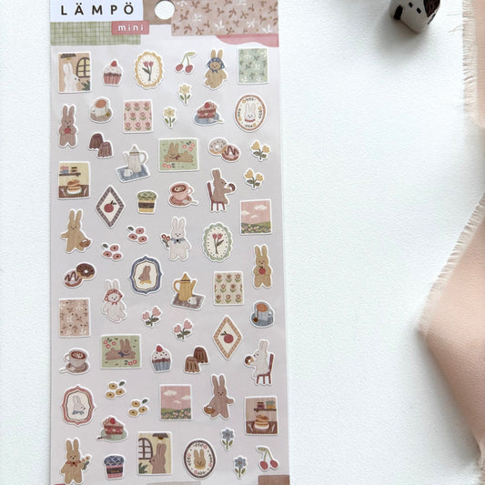 Mind Wave Lampo Mini Sticker - Rabbit and Dusk