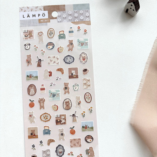 Mind Wave Lampo Mini Sticker - Morning with a Bear