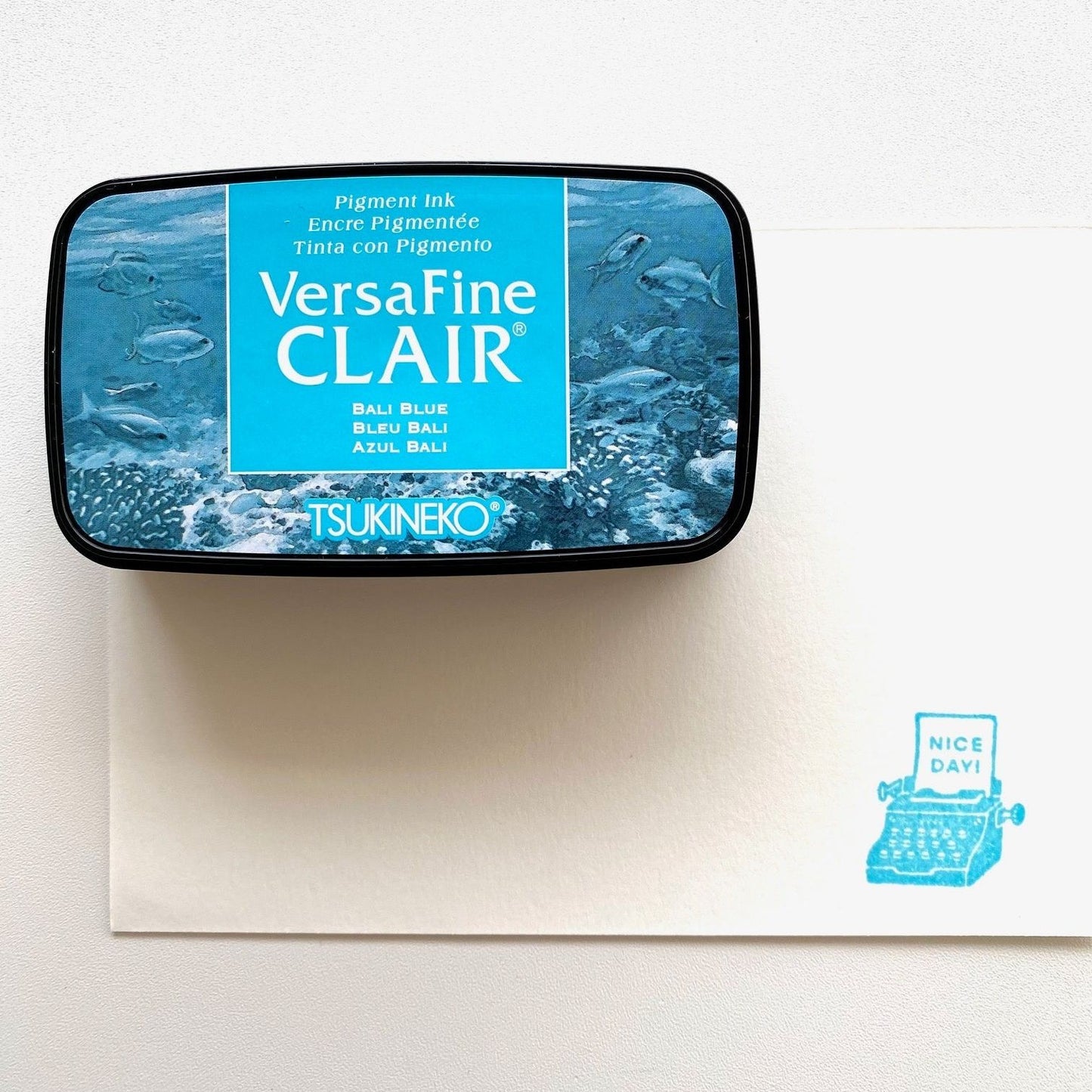 Tsukineko VersaFine Clair Stamp Ink Pad - Bali Blue