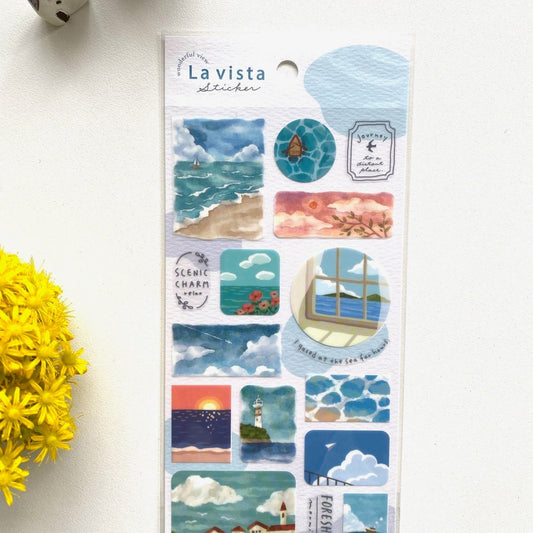 Mind Wave La Vista Sticker - Sunny