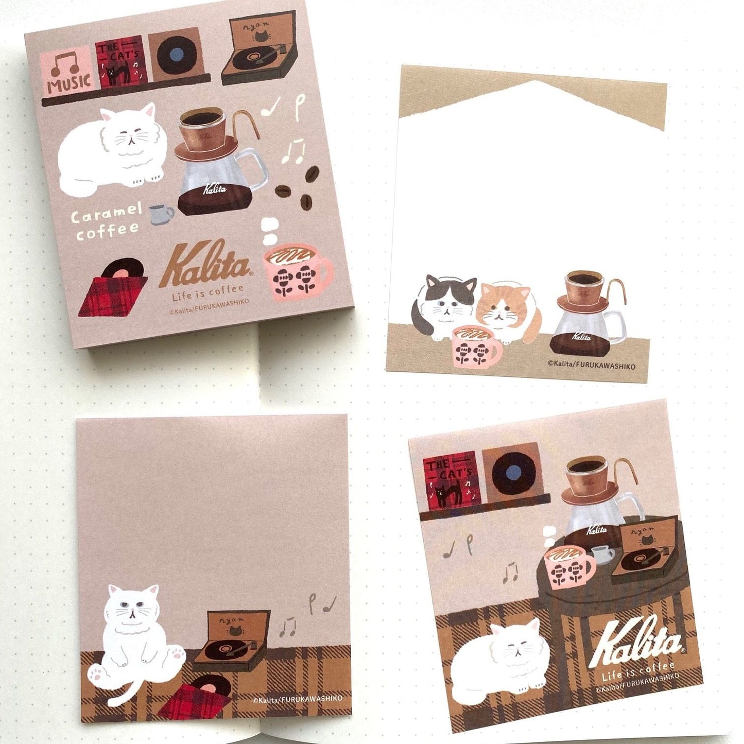 Kalita x Furukawa Paper Works Memo Pad - Caramel Coffee