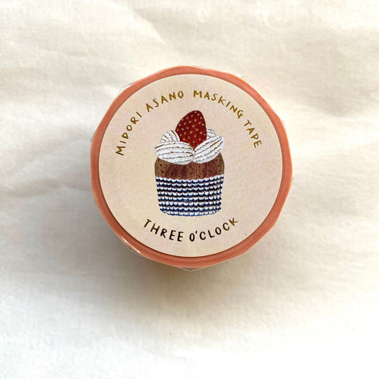 Cozyca Products x Midori Asano Foil Stamped Masking Tape - Three O'clock