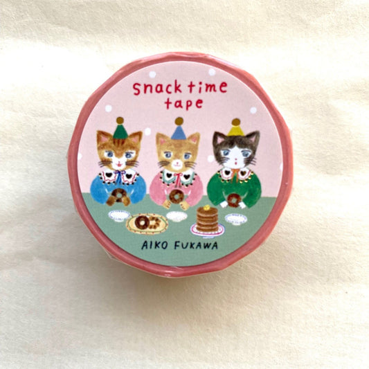 Cozyca Products x Aiko Fukawa Foil Stamped Masking Tape - Snack Time