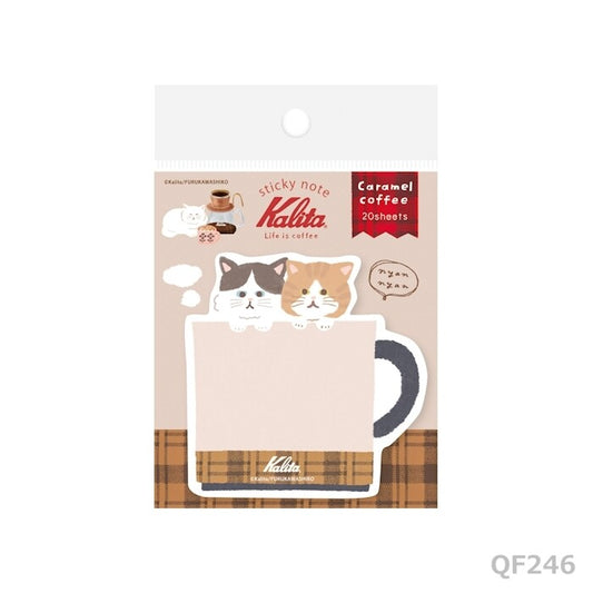 Furukawa Paper x Kalita Die-cut Sticky Note - Caramel Coffee